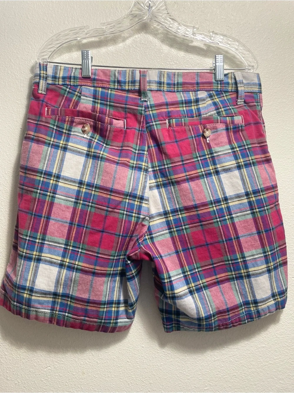 Men's Urban Outfitters Cotton Colorful Plaid Preppy Casual Shorts